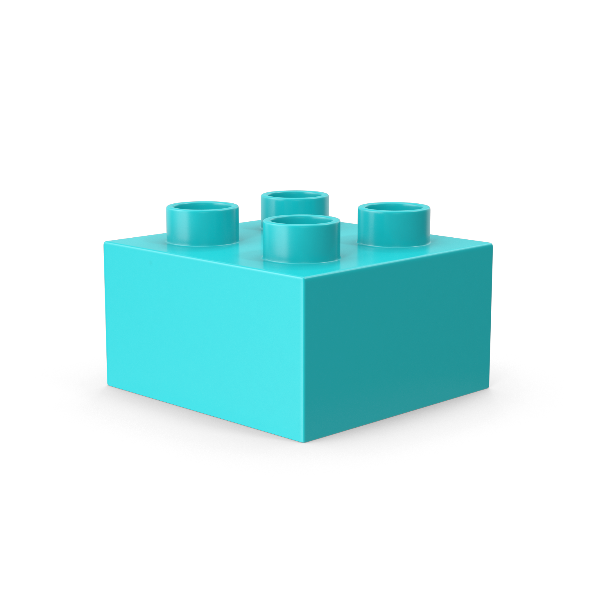 2x2 Blue Brick Toy.H03.2k